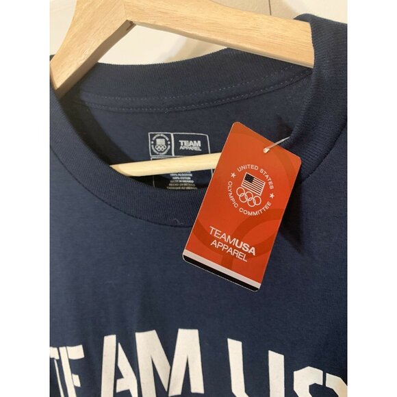 New TEAM USA APPAREL T Shirt 2014 Olympic Winter Games Win Count Men’s Sz L NWT - Picture 5 of 7